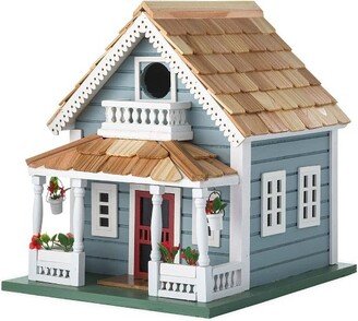 Welcome Home Cottage Style Outdoor Birdhouse with Pine-Shingled Roo