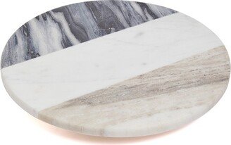 Lexi Home Marble Collection 12 in. Single Tier Lazy Susan - Beige