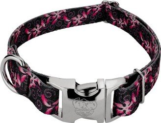 Country Brook Petz Premium Pink Honeysuckle Breeze Dog Collar (1 Inch, Extra Large)