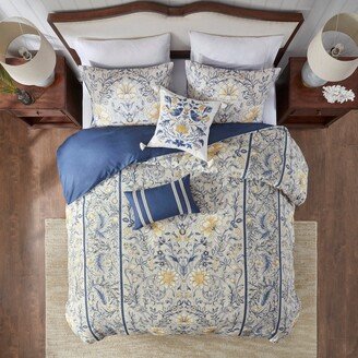 Livia 5 Piece Cotton Duvet Cover Set