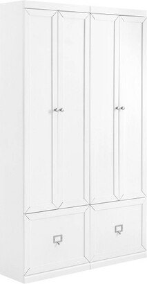 2pc Harper Entryway Pantry Closets White