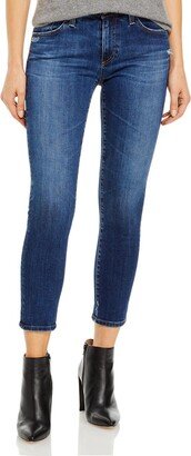 Prima Womens Denim Medium Wash Cigarette Jeans