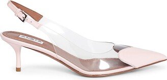 55MM Leather Slingback Pumps