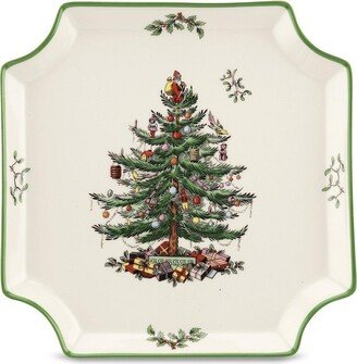 Christmas Tree Square Canape Plate