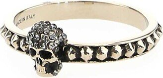 Skull Stud Detailed Ring-AA