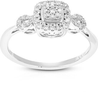 Vir Jewels 1/5 cttw Round Lab Grown Diamond Engagement Ring .925 Sterling Silver Prong Set