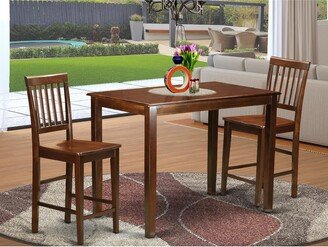 5-Piece Counter Height Dining Set - a Dining Room Table and Wooden Dining Chairs