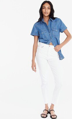 Tall 10 highest-rise toothpick jean in white