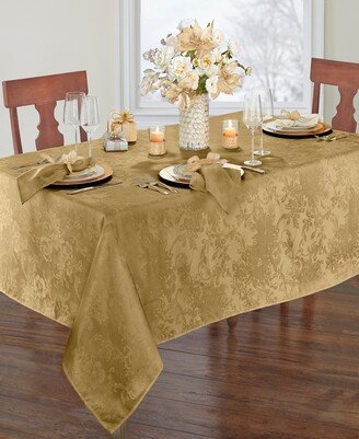 Poinsettia Elegance Jacquard Holiday Tablecloth - 60 x 120