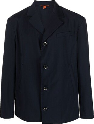 Single-Breasted Virgin-Wool Blazer-AG