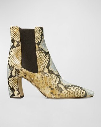 Banana Embossed Chelsea Ankle Boots