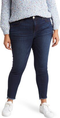 AB Tech Fray Ankle Crop Curvy Skinny Jeans