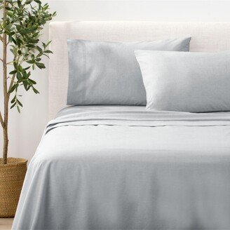 mDesign Nate Home by Nate Berkus Chambray Sheet Set - Queen, 4 Piece Set