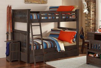 Hillsdale Kids and Teen Highlands Harper Full over Full Wood Bunk w/ Trundle, Espresso