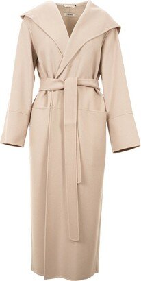 'S Max Mara Belted Long-Sleeved Coat-AN