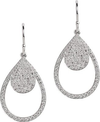 Bridget King Jewelry Mini Pave and Small Diamond Teardrop Earrings