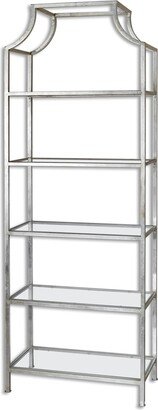 Aurelie Silver Leaf Etagere