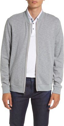 Glynne Cotton Blend Jersey Bomber Jacket