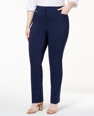 Plus & Petite Plus Size Tummy Control Curvy-Fit Pants, Created for Macy's