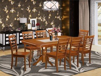 9 Piece Dining Room Furniture Set Includes a Rectangle Kitchen Table and 8 Dining Chairs,