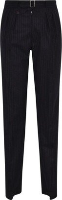 High-Rise Pinstripe Trousers