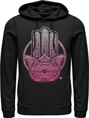 CHIN UP Apparel Women's CHIN UP Henna Hamsa Pull Over Hoodie - Black - Medium