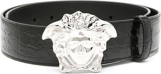 Medusa Head leather belt