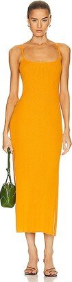 Sleeveless Maxi Dress in Tangerine