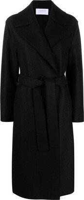 Single-Breasted Belted Wool Coat