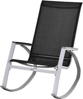 Rocking Chair Sun Lounger Garden Seat High Back Texteline