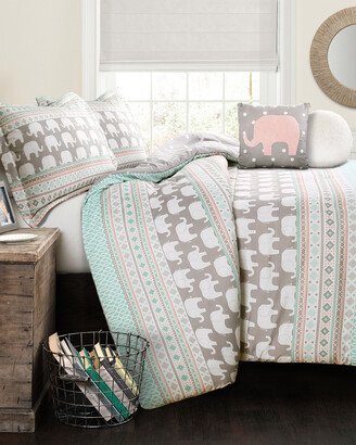 Fashions 4Pc Elephant Twin Comforter Set