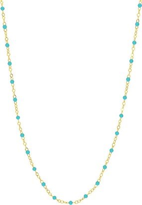 Saks Fifth Avenue Made in Italy Saks Fifth Avenue Women's 14K Yellow Gold & Enamel Station Necklace