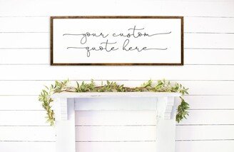 Personalized Wood Sign - Framed Signs Christmas Gift Custom | Wall Art Wooden Name