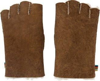 Brown Fingerless Gloves