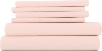 Linens & Hutch 6-Piece Solid Microfiber Sheet Set