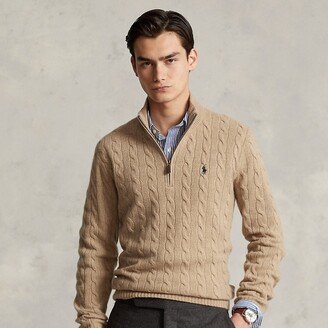 Cable-Knit Wool-Cashmere Sweater-AH