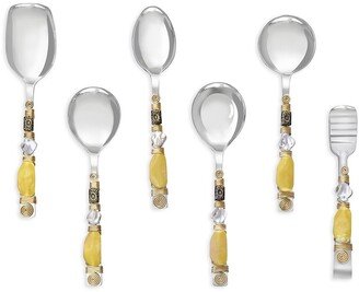 Tiramisu Lemon Bubbles Serving Spoons (Set Of 6)-AA