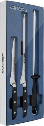 Arcos Manhattan 3pc Ham Knife Set Black