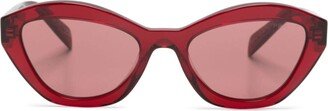 Prada Eyewear Cat-Eye-Frame Tinted Sunglassses