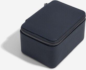 Stackers Zippered Watch & Accessory Box Navy