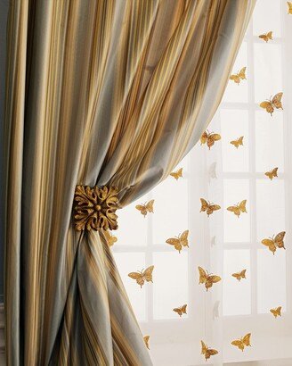 Home Silks Each 84L Butterfly Sheer