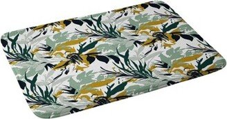 Marta Barragan Camarasa Botanical Brushstrokes Bath Mat