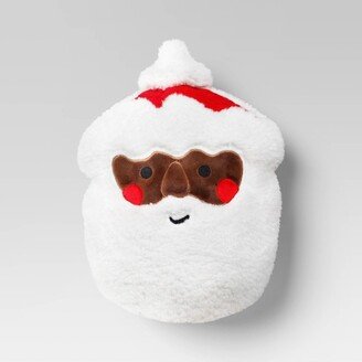 Shaped Santa Novelty Christmas Throw Pillow White - Wondershop™