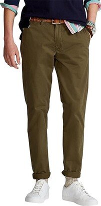 Straight Fit Stretch Chino Pants (Defender Green) Men's Casual Pants