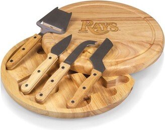 MLB Tampa Bay Rays Circo Cheese Parawood Cutting Board & Tools Set