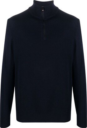 Ribbed Half-Zip Jumper