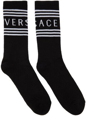 Black & White 1990s Logo Socks