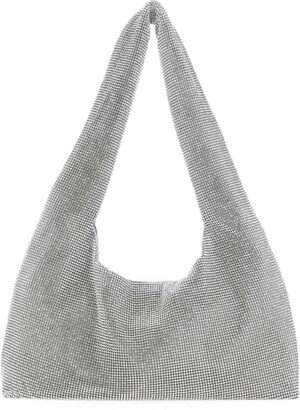 Armpit Embellished Mesh Tote Bag
