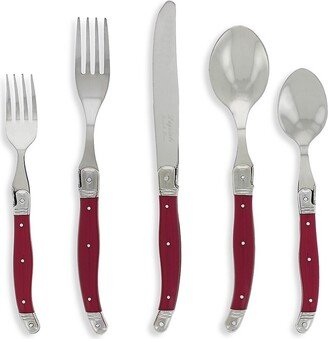 French Home Laguiole 20-Piece Stainless Steel Flatware Set-AA