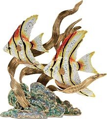 Swimming Angel Fish Figurine